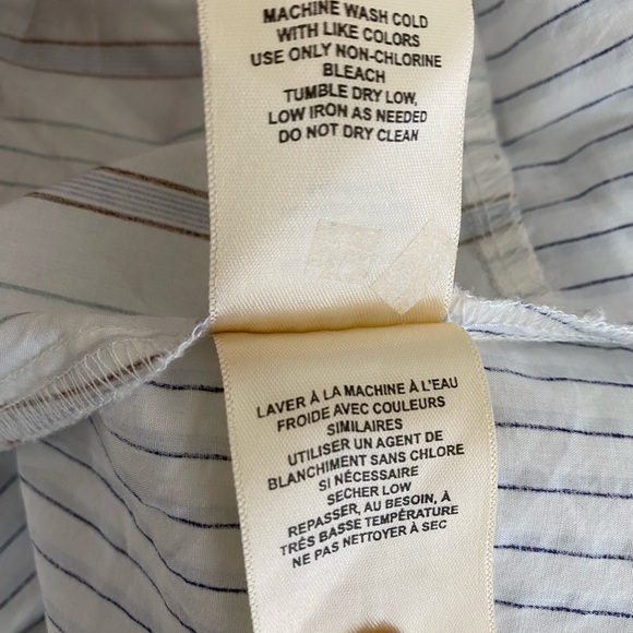 Anthropology Holding Horses Striped Button-Down Tunic XS - Picture 6 of 6